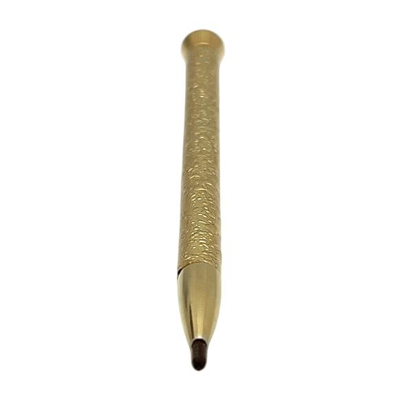 Vintage Geminesse Brow Pencil Brown Retractable Gold Case Makeup Collectible - Picture 3 of 11